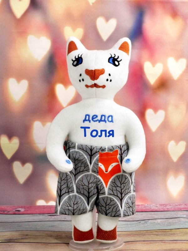 Именная игрушка кот Толя