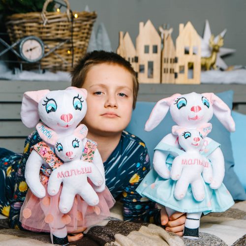 Именные игрушки на заказ зайки