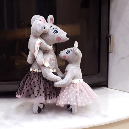 Изготовление именных игрушек на заказ семейка мышей у камина