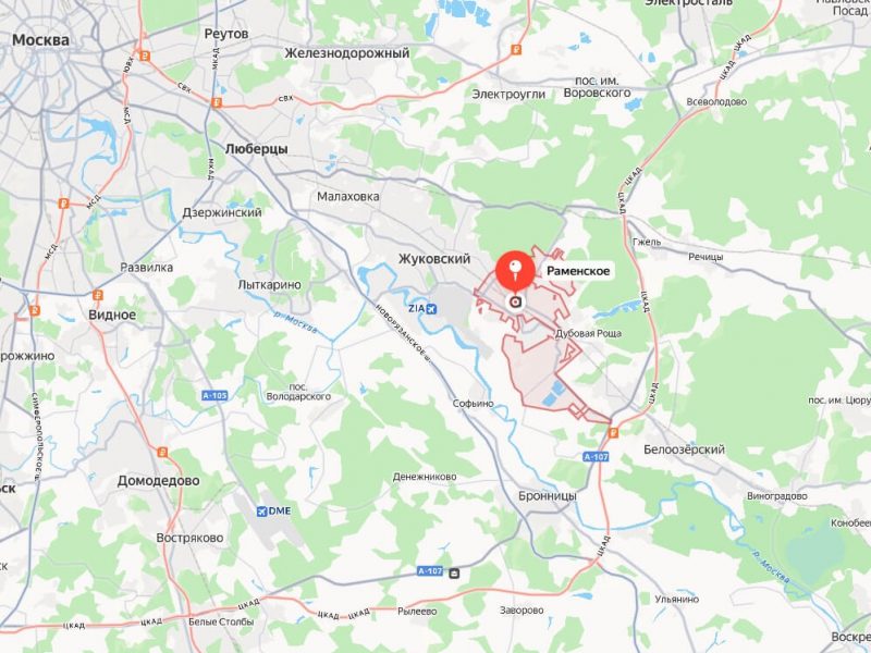 Местоположение на карте